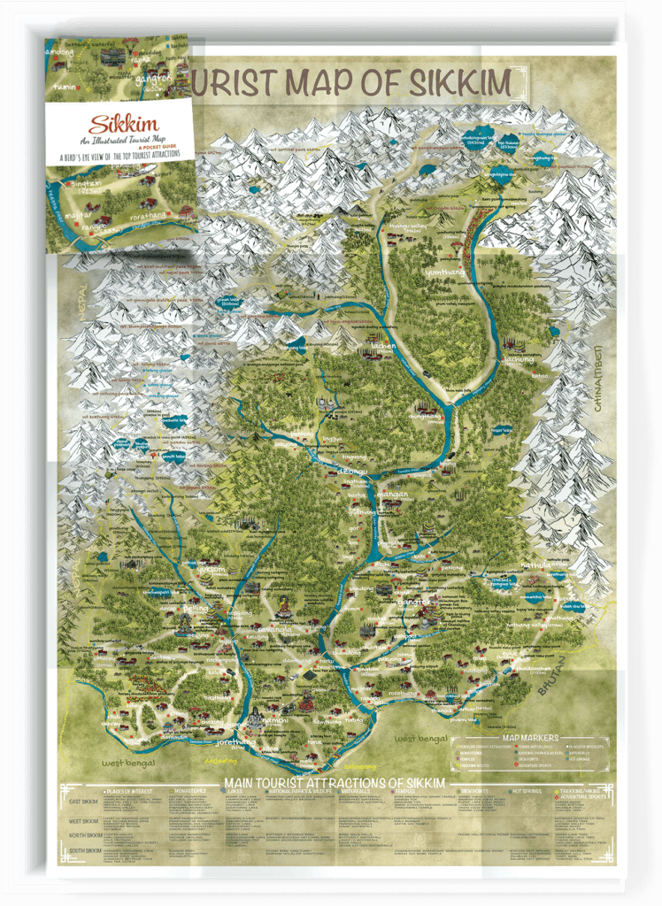 Pocket Tourist Map of Sikkim