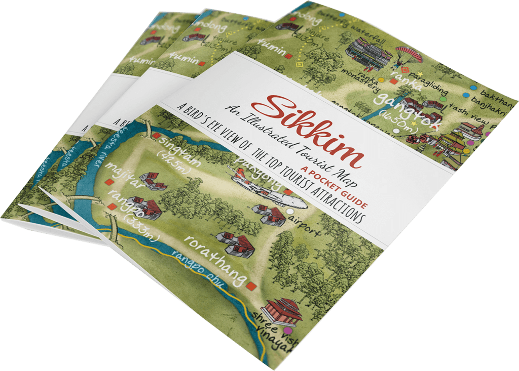 Sikkim Pocket Map on Hero Section